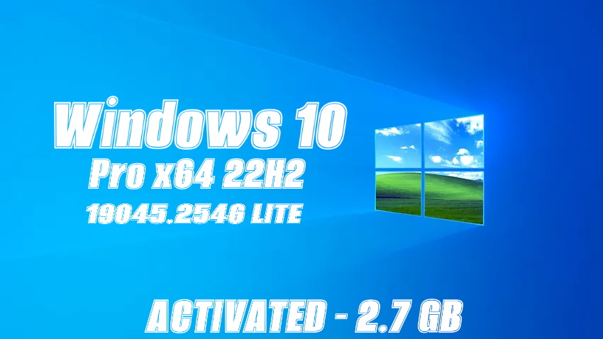 Windows 10 Pro x64 22H2 build 19045.2546 LITE